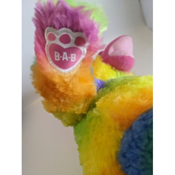Triceratops Dinosaur Rainbow 16" Build a Bear Workshop BAB Plush Tie Dye Dino - Picture 7 of 8